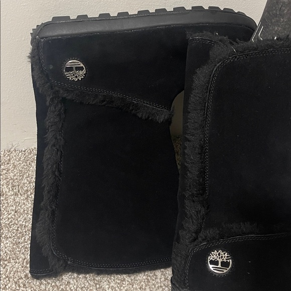Timberland Women's Black Winter Boots 9.5w - Picture 3 of 8